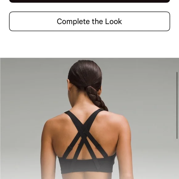 Lululemon Energy Black Zip-Front Sports Bra-high support